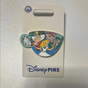 Disney Silver Alice in Wonderland Pin